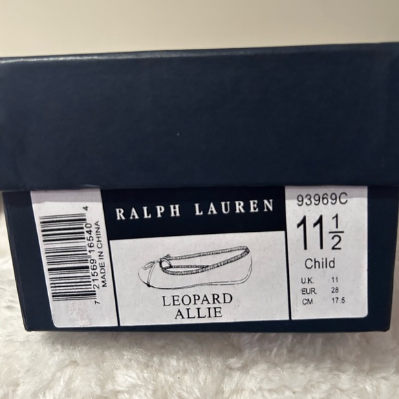 Ralph Lauren Kids Leopard Print Ballerinas - Picture 9 of 9